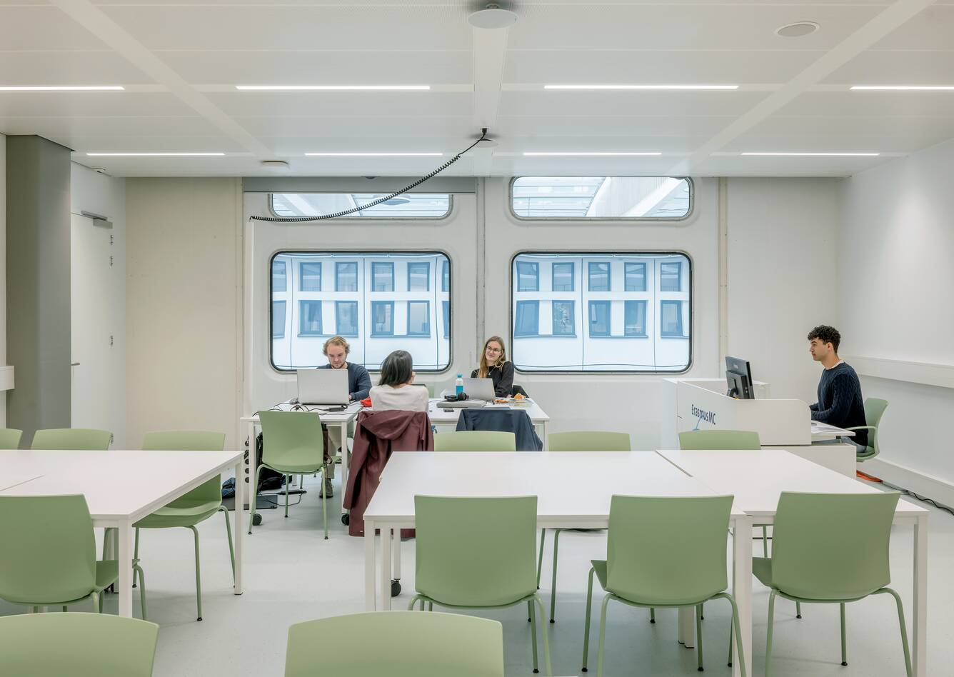 Erasmus MC Royal Ahrend healthcare project interior view of Erasmus MC in Rotterdam MVDB2885