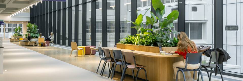 Erasmus MC Royal Ahrend healthcare project interior view of Erasmus MC in Rotterdam MVDB2963