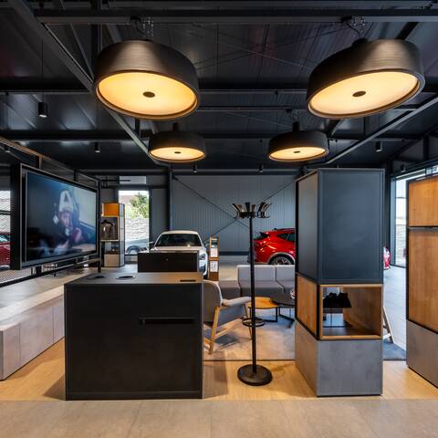 Royal Ahrend store furnishing project interior view of Cupra showroom in XX 09