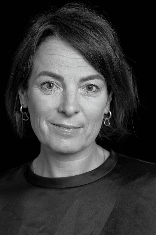 Black and white portrait of Ellen van t einde