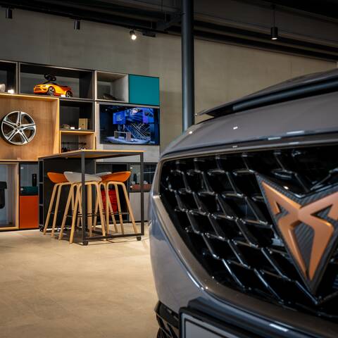 Royal Ahrend store furnishing project interior view of Cupra showroom in XX 07