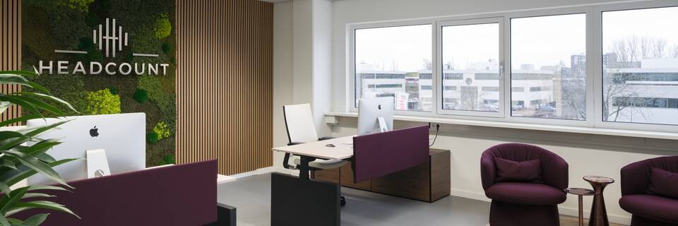 Royal Ahrend office project interior view of Headcount in Amsterdam SP02