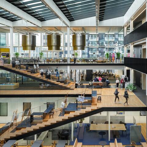 InHolland Royal Ahrend education project interior view of InHolland in Amsterdam SP04