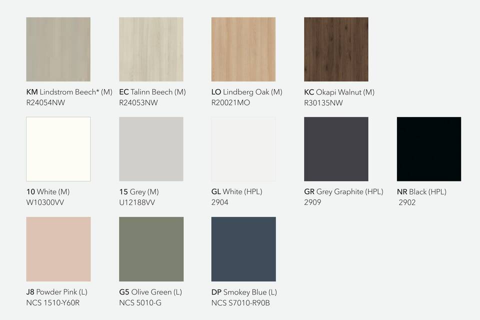 EN Gispen table tops