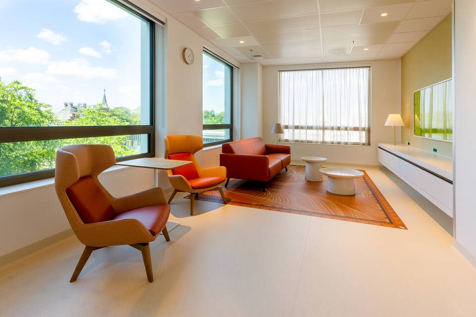 Gispen healthcare project interior view of Radboud UMC in Nijmegen 15A7415