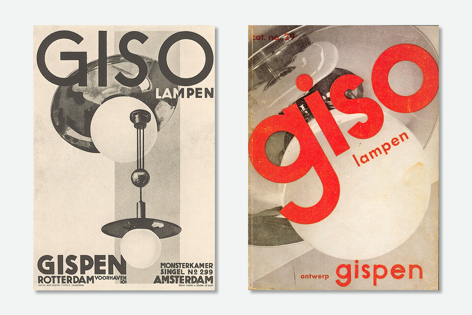 Gispen GISO lampen brochure covers