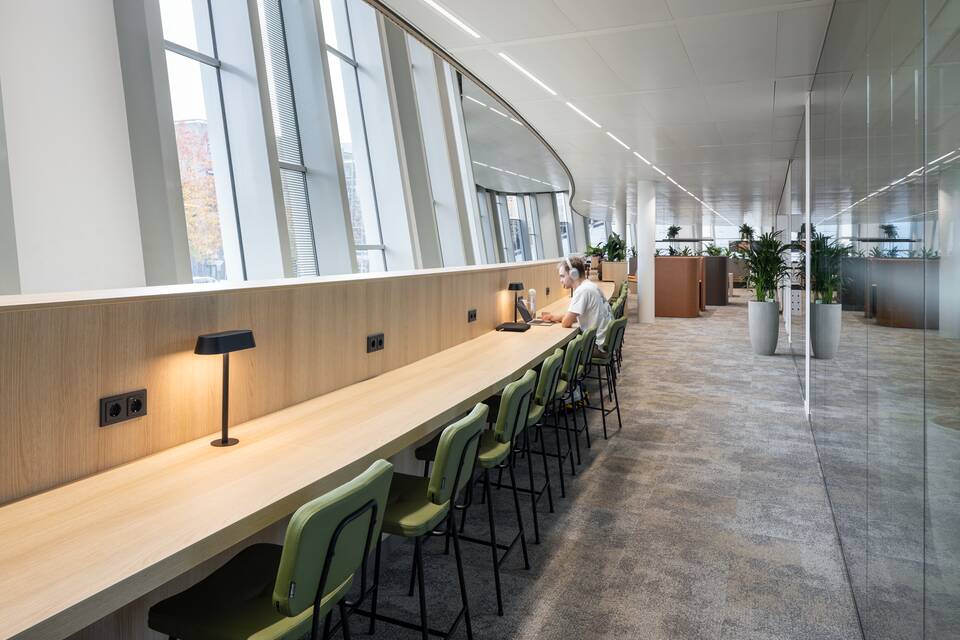 Royal Ahrend education project interior view of Avans Highschool OpenX in Breda SP11