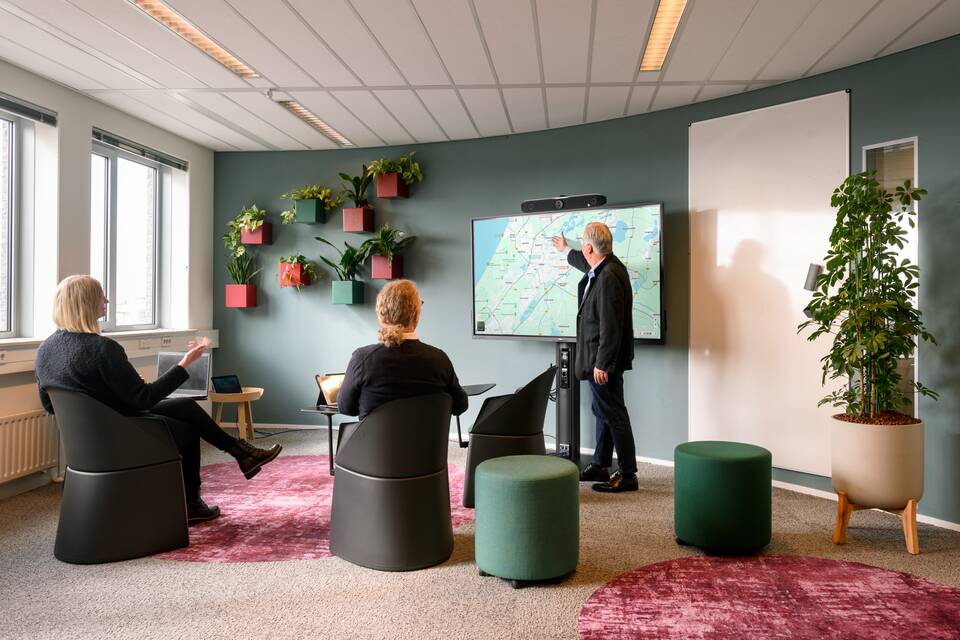 Gispen government project interior view of Rijkshub in Leiden MB11