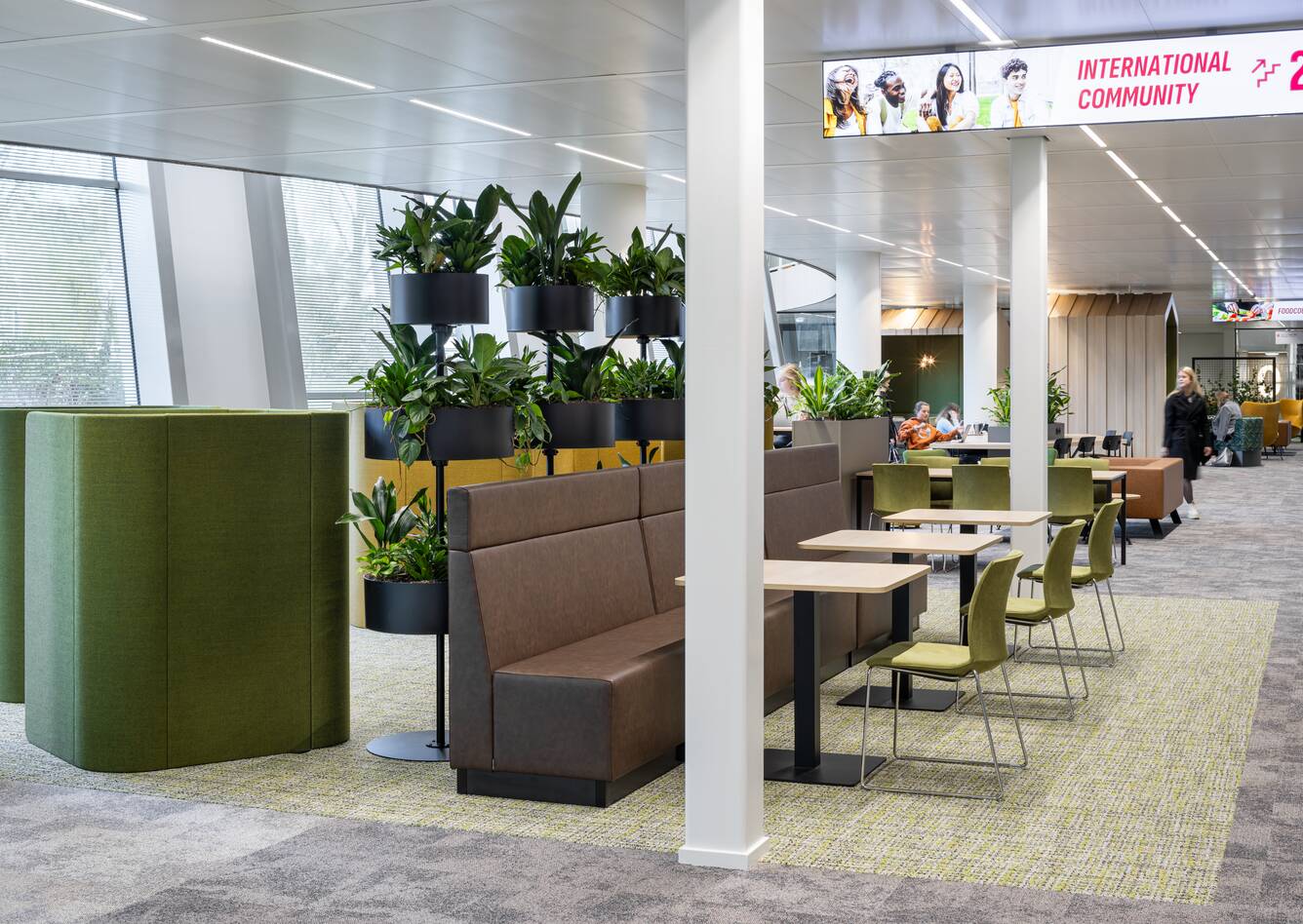 Royal Ahrend education project interior view of Avans Highschool OpenX in Breda SP17