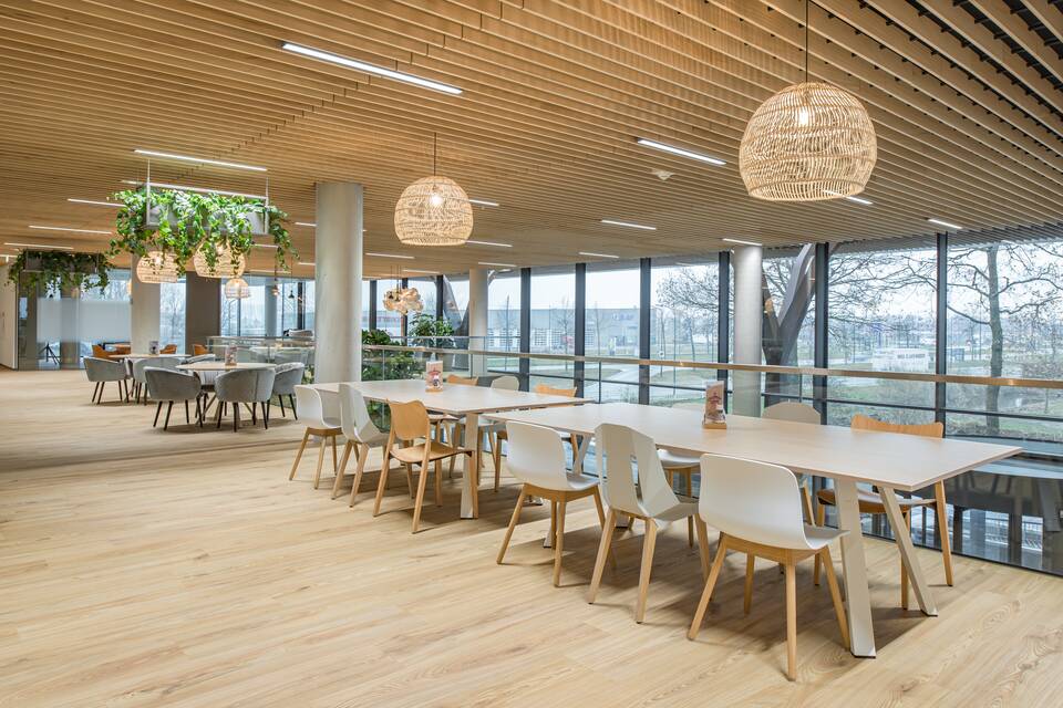 Royal Ahrend office project interior view of Vanderlande in Veghel TVL210