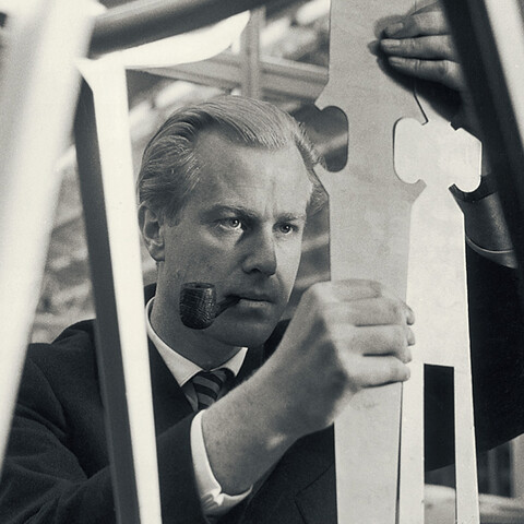 Black and white portrait of Friso Kramer