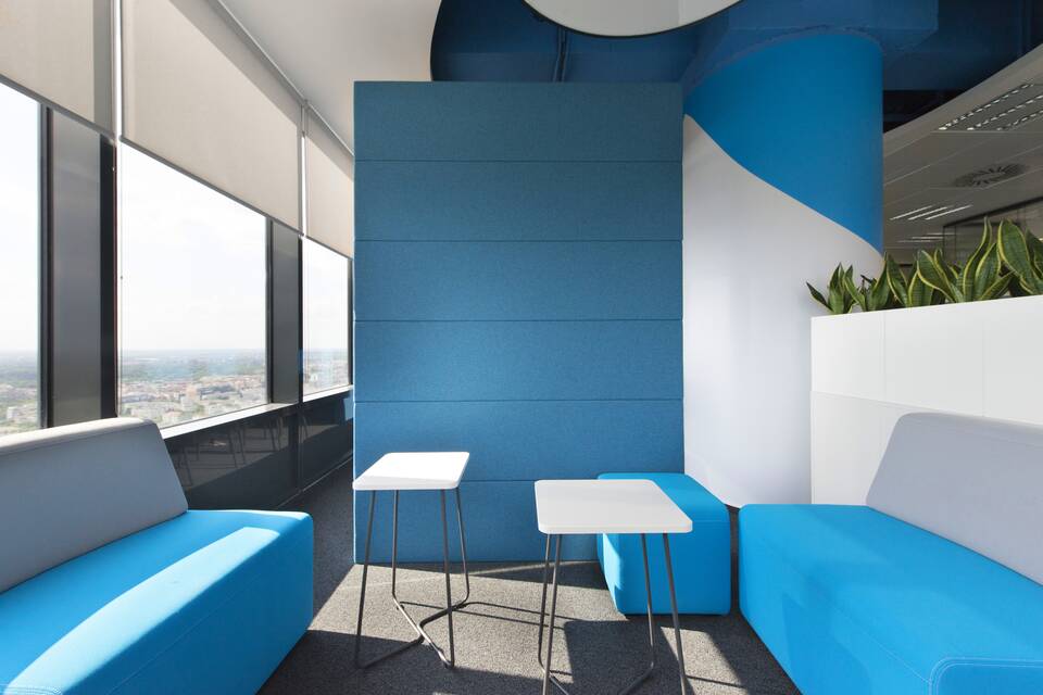 Royal Ahrend office project interior view of Huawei in Bucharest LV099