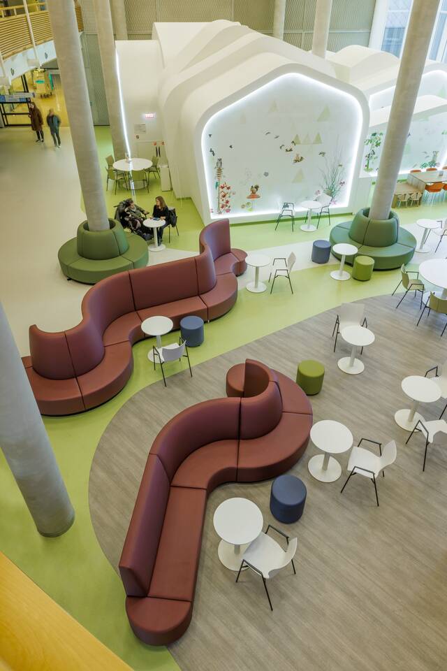 Gispen healthcare project interior view of Radboud UMC in Nijmegen 15A8857