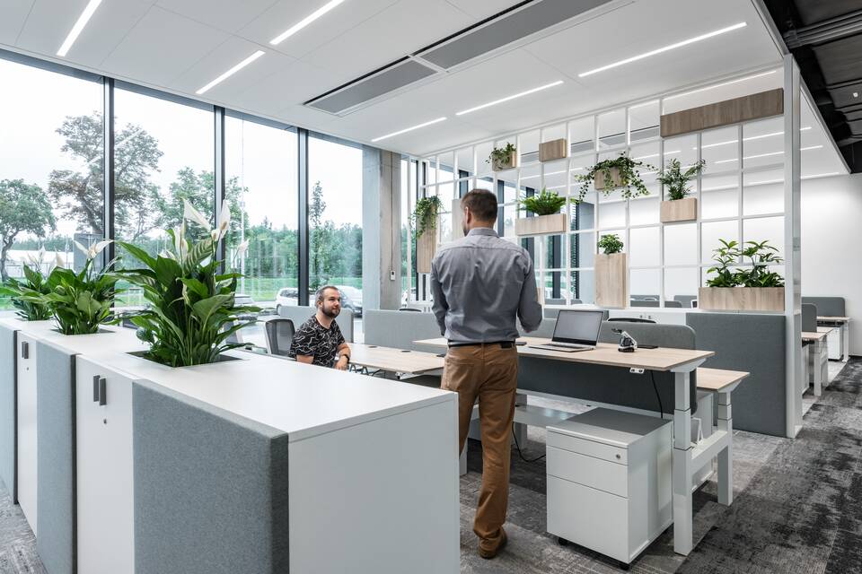 Royal Ahrend office project interior view of Doosan Bobcat in Dobříš 4995
