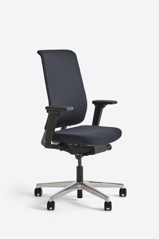 Royal Ahrend Ease office chair on grey background front left view