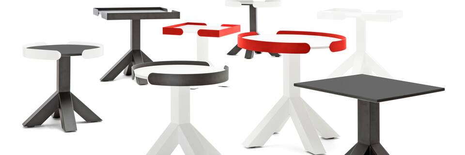 Gispen Dukdalf side table collection front view