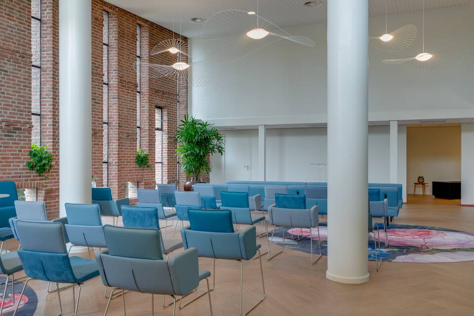 Gispen healthcare project interior view of Barbara funural home in Utrecht KZ04
