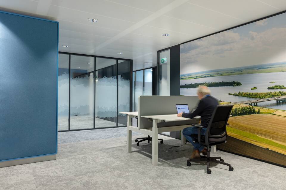 Gispen government project interior view of fedral Police in Hilversum LVDW8611