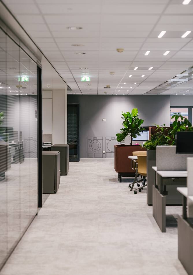 Royal Ahrend office project interior view of Miele in Vianen FP179