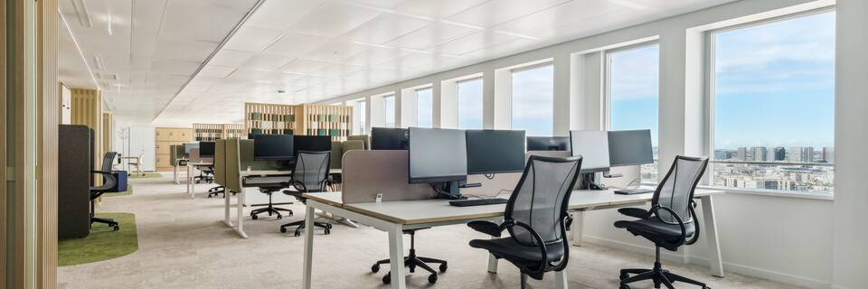 Royal Ahrend office project interior view of MGEN in Paris 08