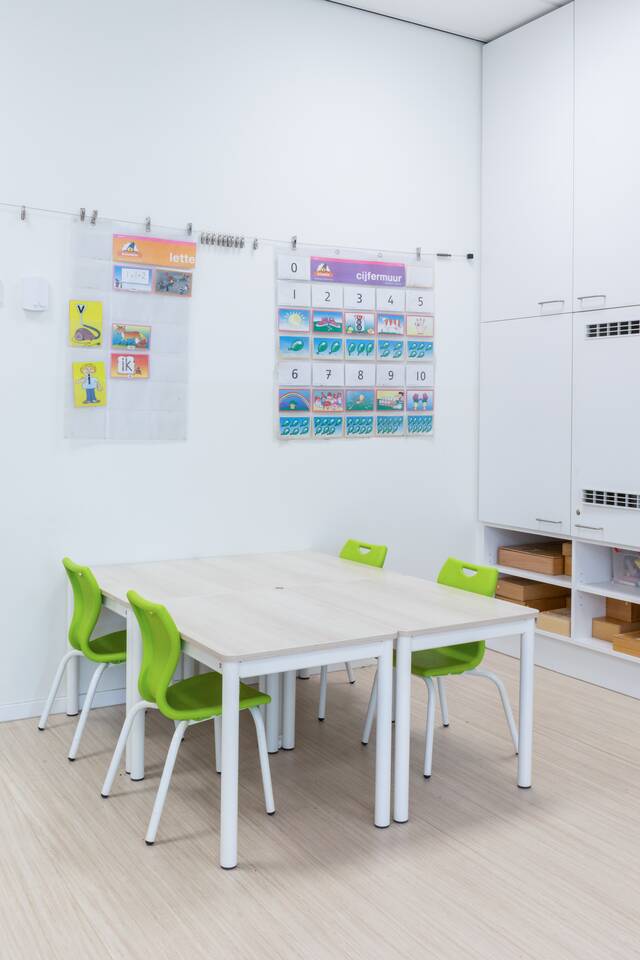 Gispen education project interior view of primary school KC Trampoline in Leidschendam CB2A2843