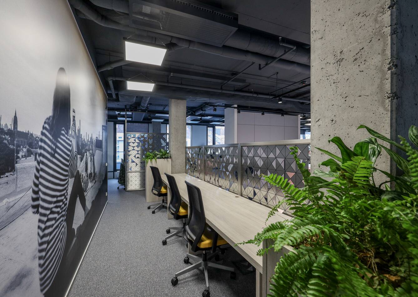 Royal Ahrend office project interior view of OTIS in Prague 4918