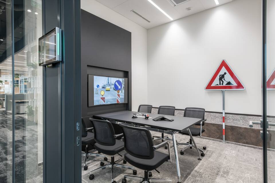 Royal Ahrend office project interior view of Doosan Bobcat in Dobříš 5025
