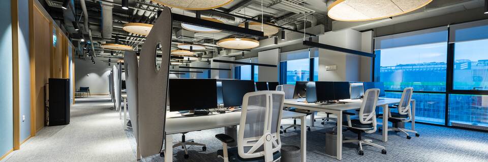 Royal Ahrend office project interior view of Microsoft in Bucharest LV066