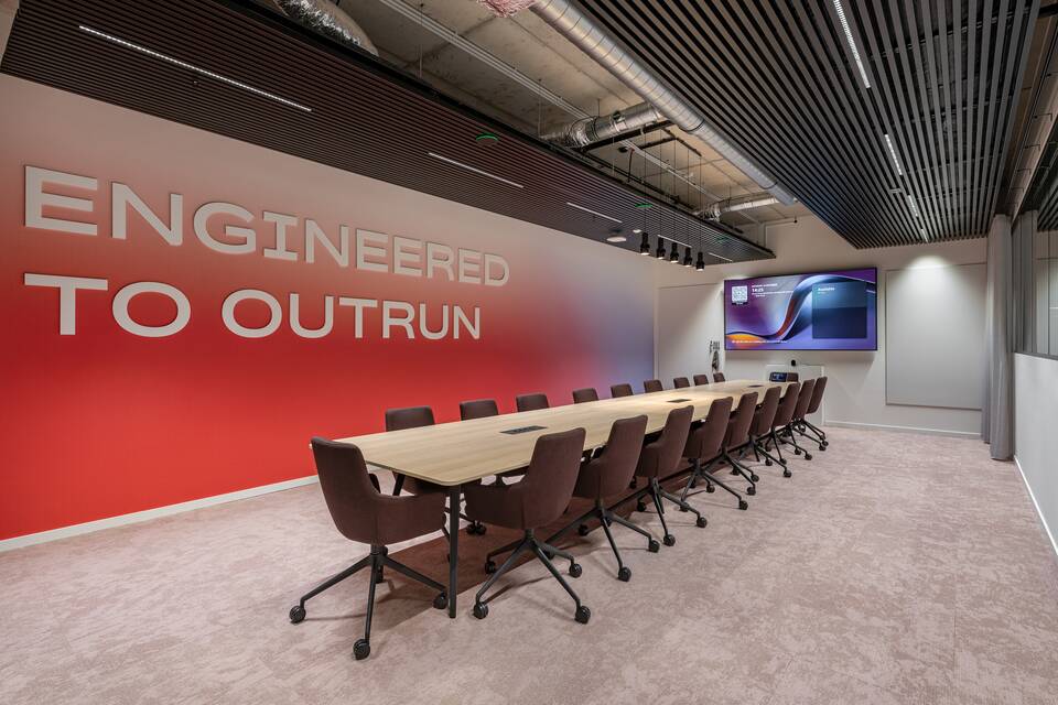 Royal Ahrend office project interior view of ABB in Diegem M0182