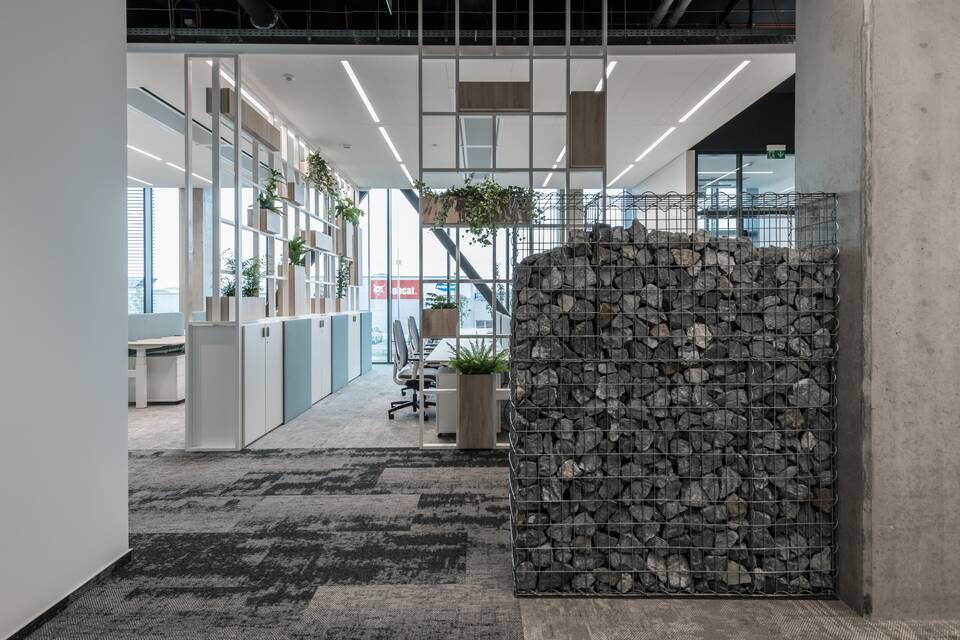 Royal Ahrend office project interior view of Doosan Bobcat in Dobříš 5030
