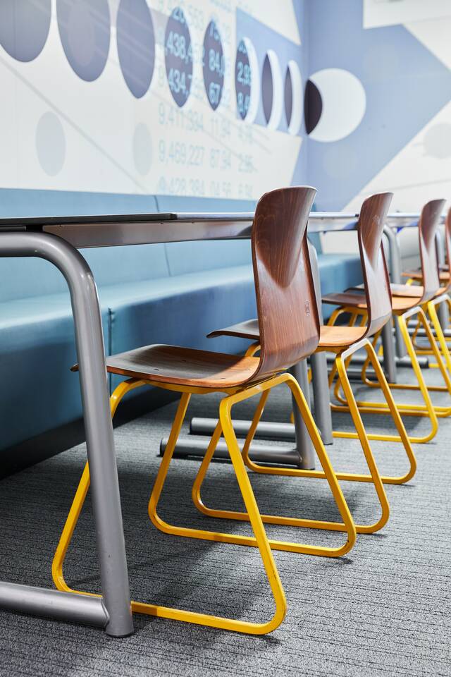 Gispen education project interior view of Alfa College in Groningen DZK25841