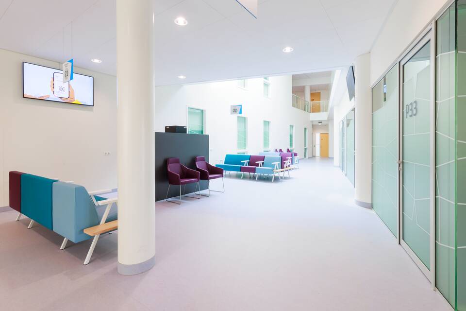 Gispen healthcare project interior view of Rijnstate in Elst 15A1837B