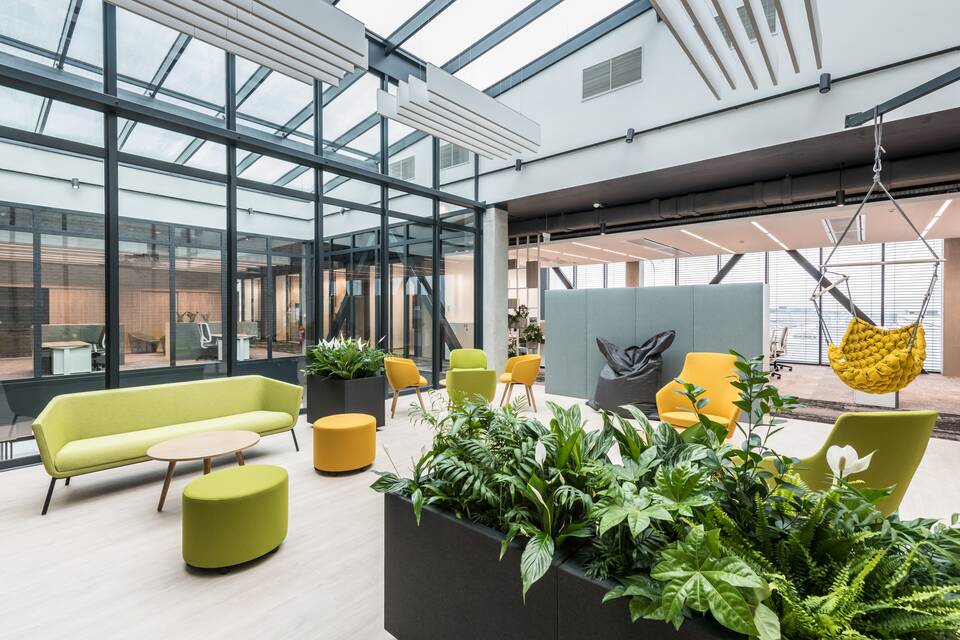 Royal Ahrend office project interior view of Doosan Bobcat in Dobříš 5073