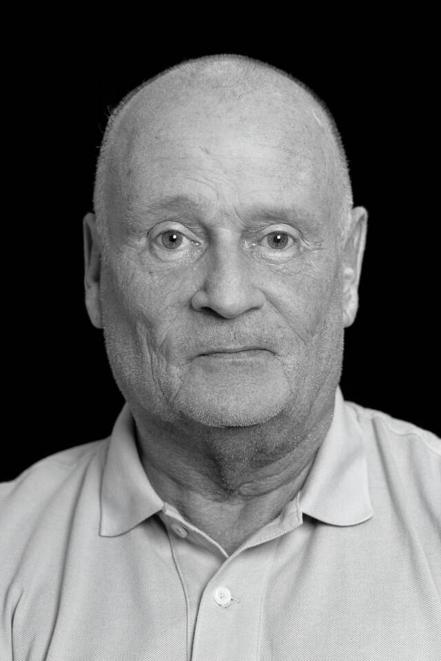 Black and white portrait of Jaap Gelderman