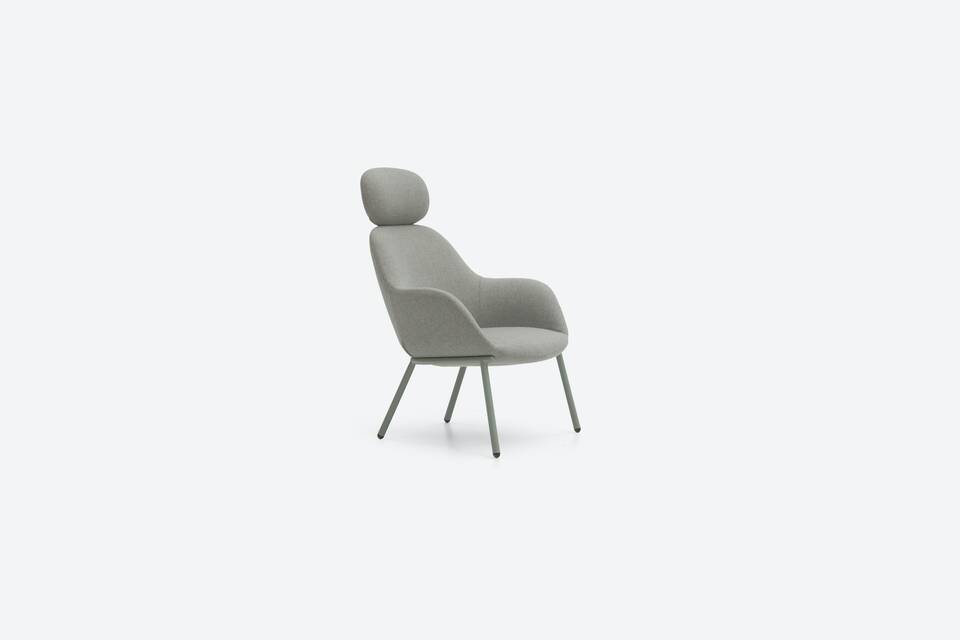 Deberenn Amber softseating on grey background front left view