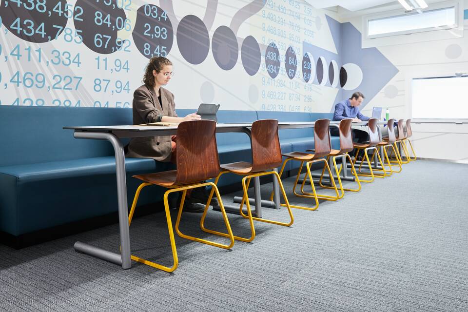 Gispen education project interior view of Alfa College in Groningen DZK25837