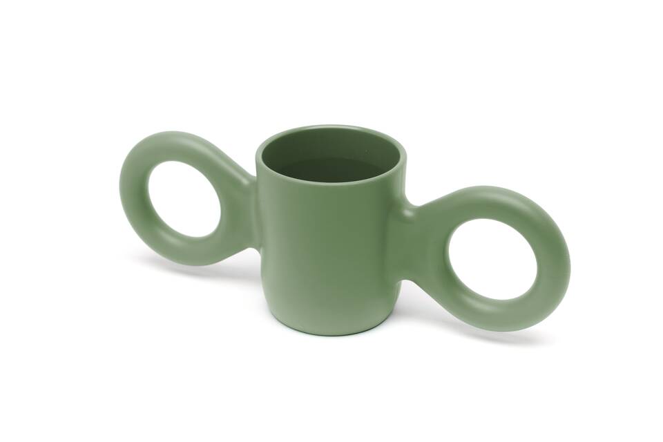 Gispen Dombo cup in light green front right view