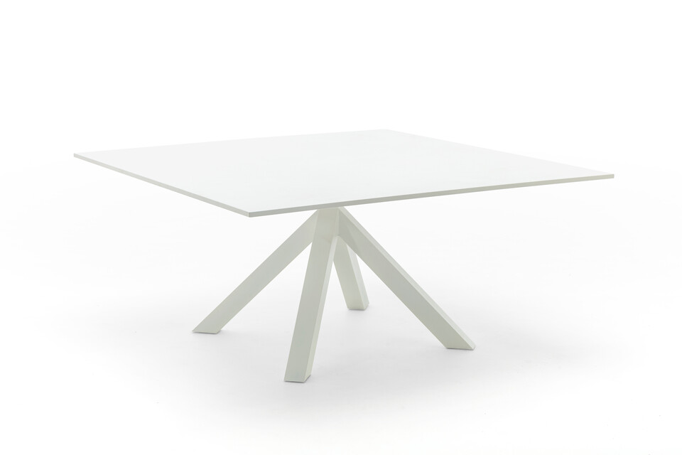 Gispen Dukdalf table square 160 white front right view