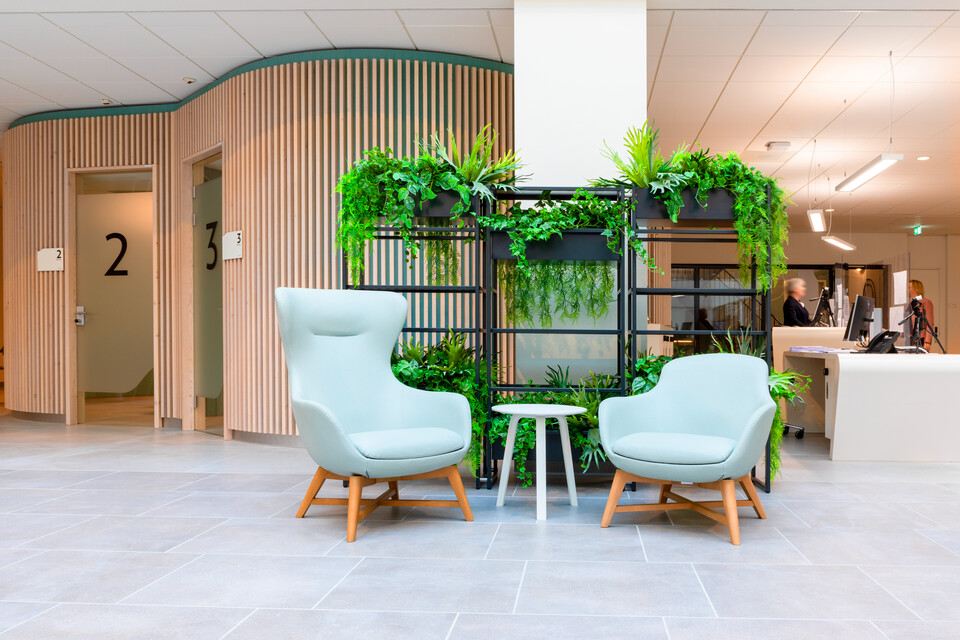 Gispen healthcare project interior view of Reinier Haga Orthopedisch centrum in Zoetermeer 00A9441