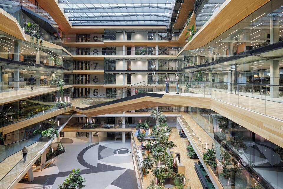 Royal Ahrend office project interior view of Booking headquarters in Amsterdam SP13