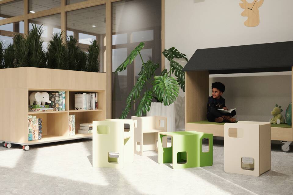 Gispen Woodi render learning plaza 003