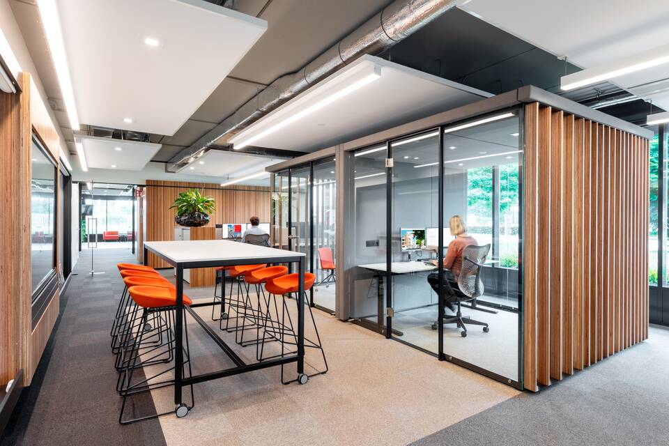 Gispen office project interior view of Rutges in De Meern 15A7649