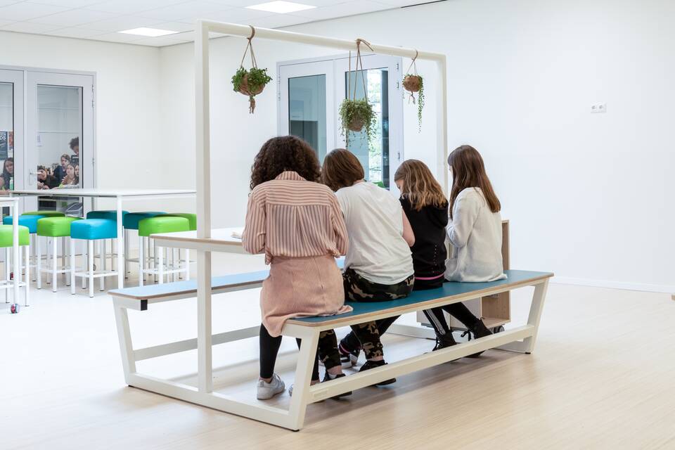 Gispen education project interior view of primary school KC Trampoline in Leidschendam CB2A2700