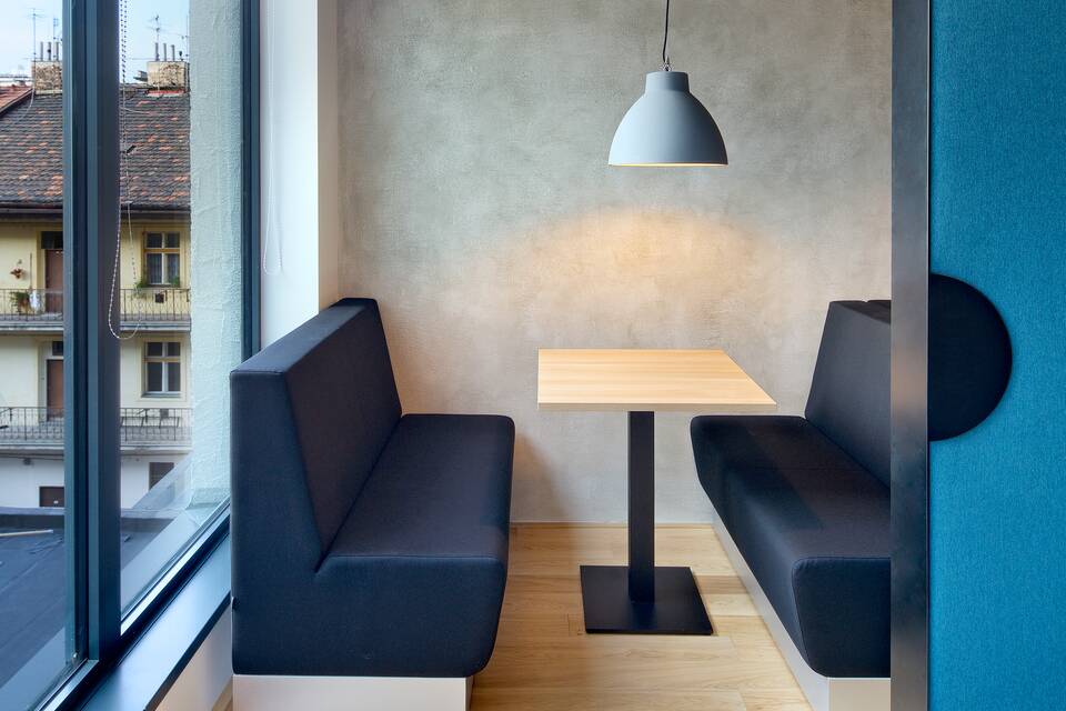 Royal Ahrend office project interior view of MSD IT Gloval Innovation center in Prague AJ0326
