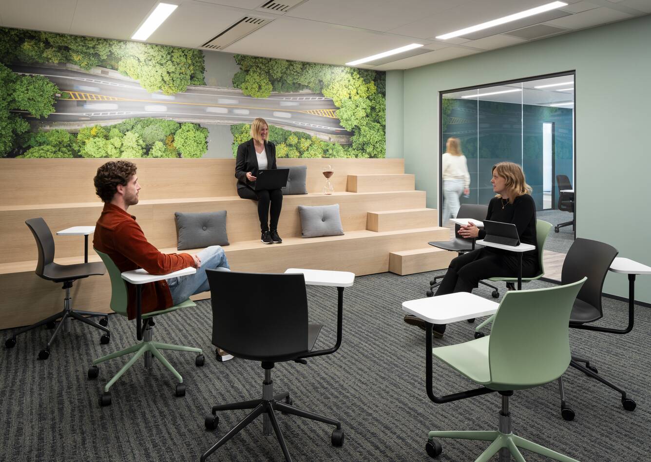 Royal Ahrend office project interior view of Kyndryl in Hoofddorp SP10