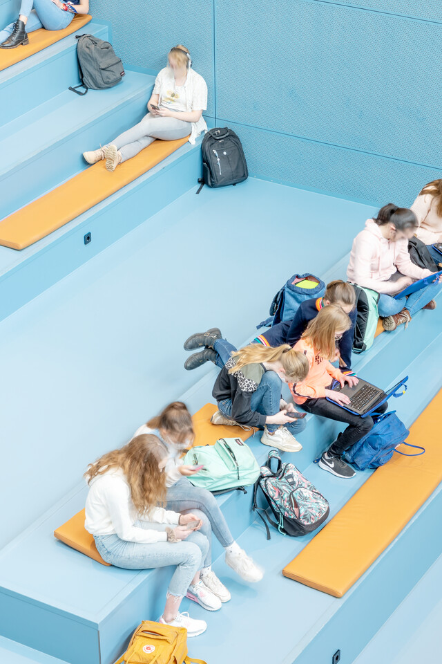 gispen education project interior view of Christian Lyceum Veenendaal in Veenendaal 00A0972
