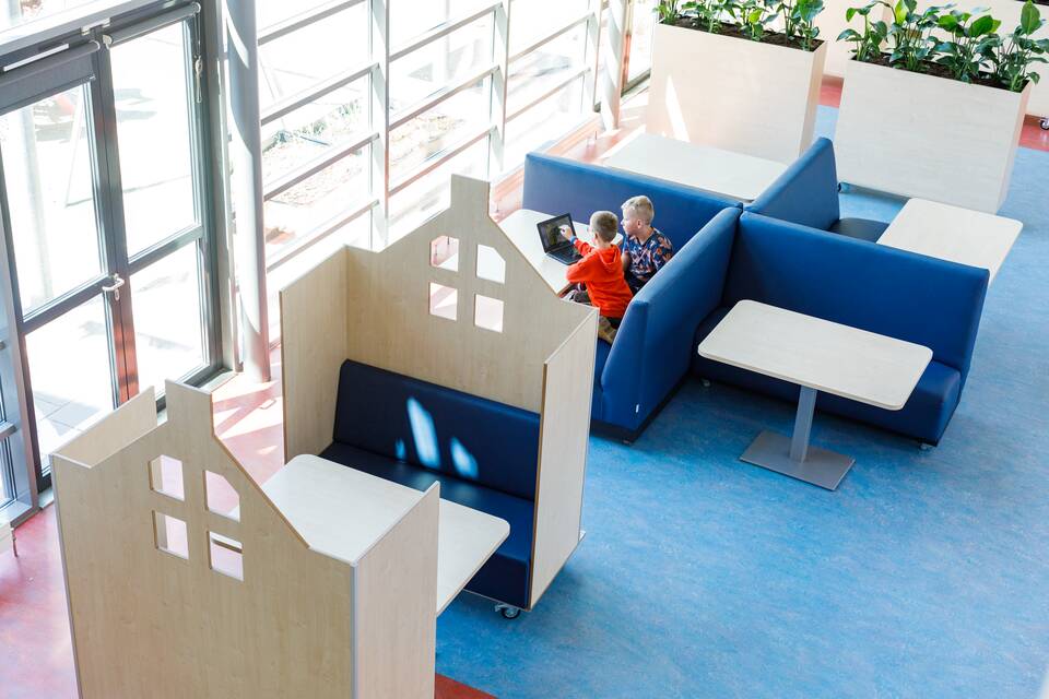 Gispen education project interior view of primary school Panta Rhei in Deventer KF2451