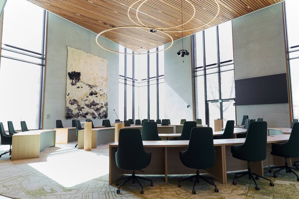 Gispen government project interior view of municipality Rheden in De Steeg DZK1326