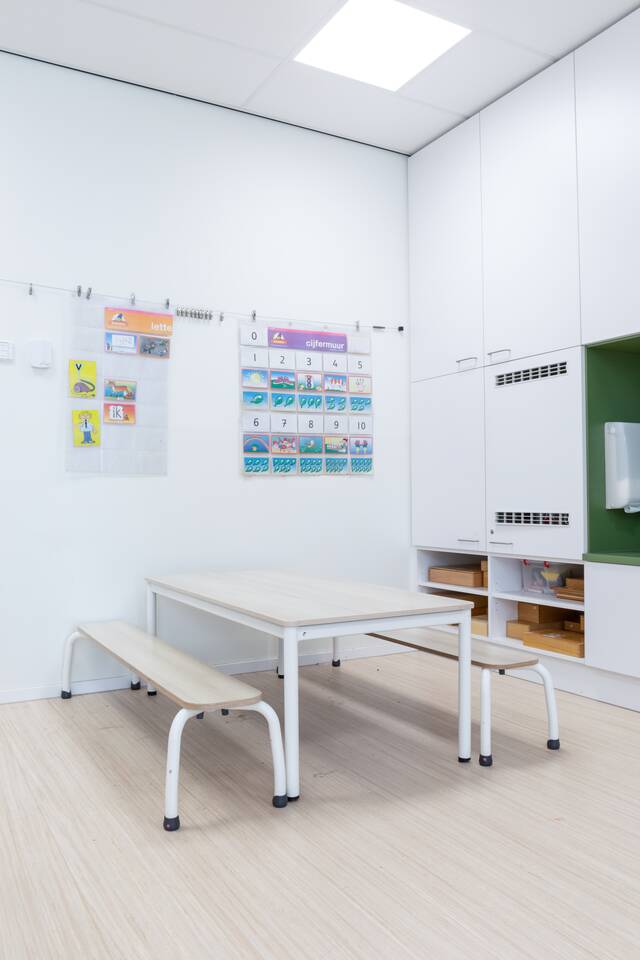 Gispen education project interior view of primary school KC Trampoline in Leidschendam CB2A2854