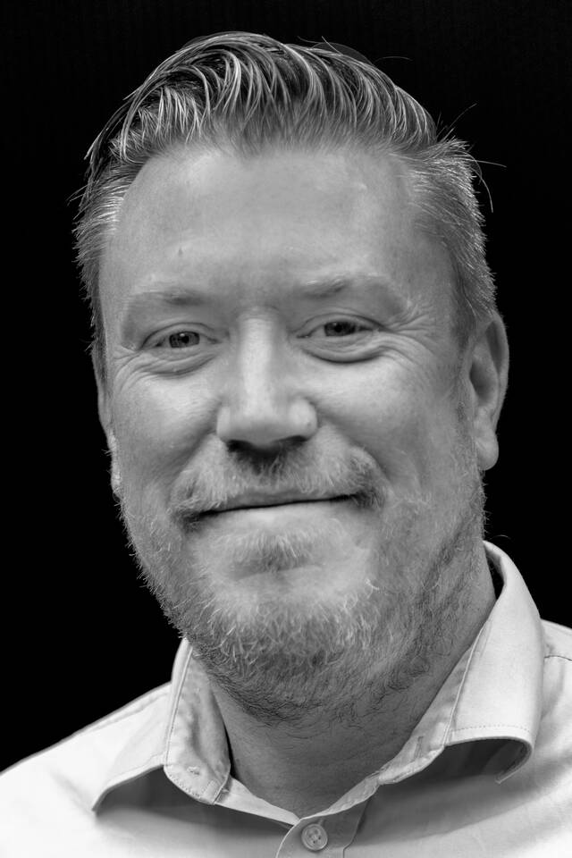 Black and white portrait of Ewout Torreman